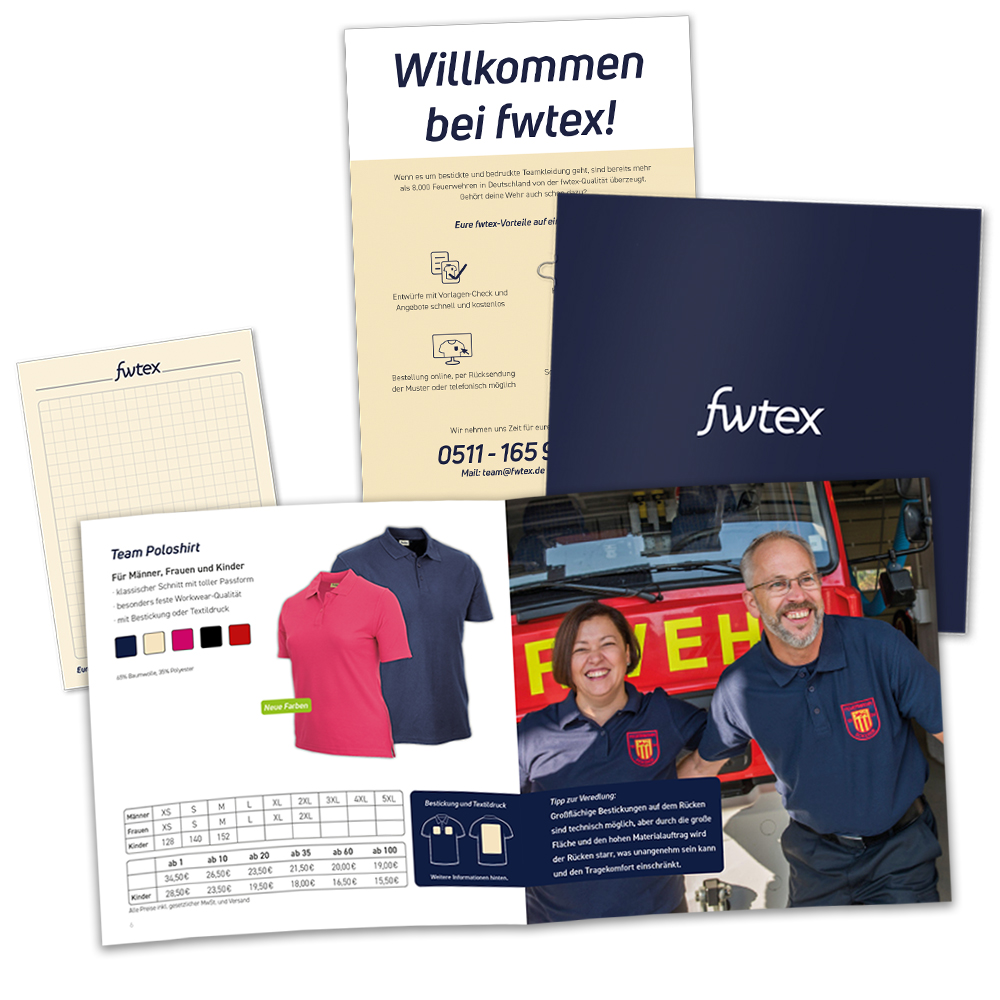 Kostenloser Feuerwehr-Katalog für Teamkleidung